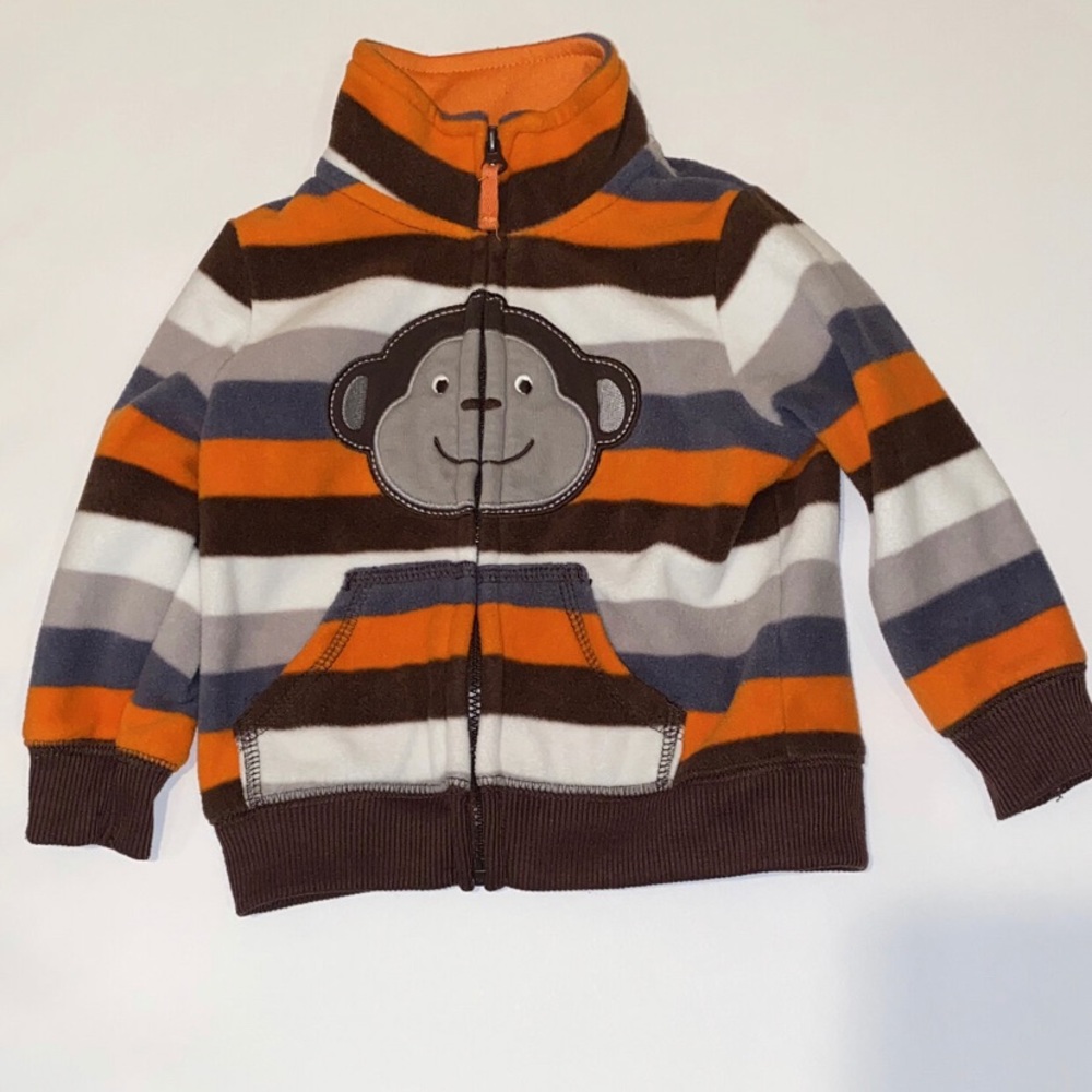 9 Month Fleece Sweater With Monkey